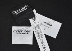 Quality Flag 0.4mm Silicone Rubber Labels On Black Polyester Tape wholesale