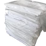 100% cotton 50LB Cut Reused White Sheetting Rags cutting pieces White Sheeting
