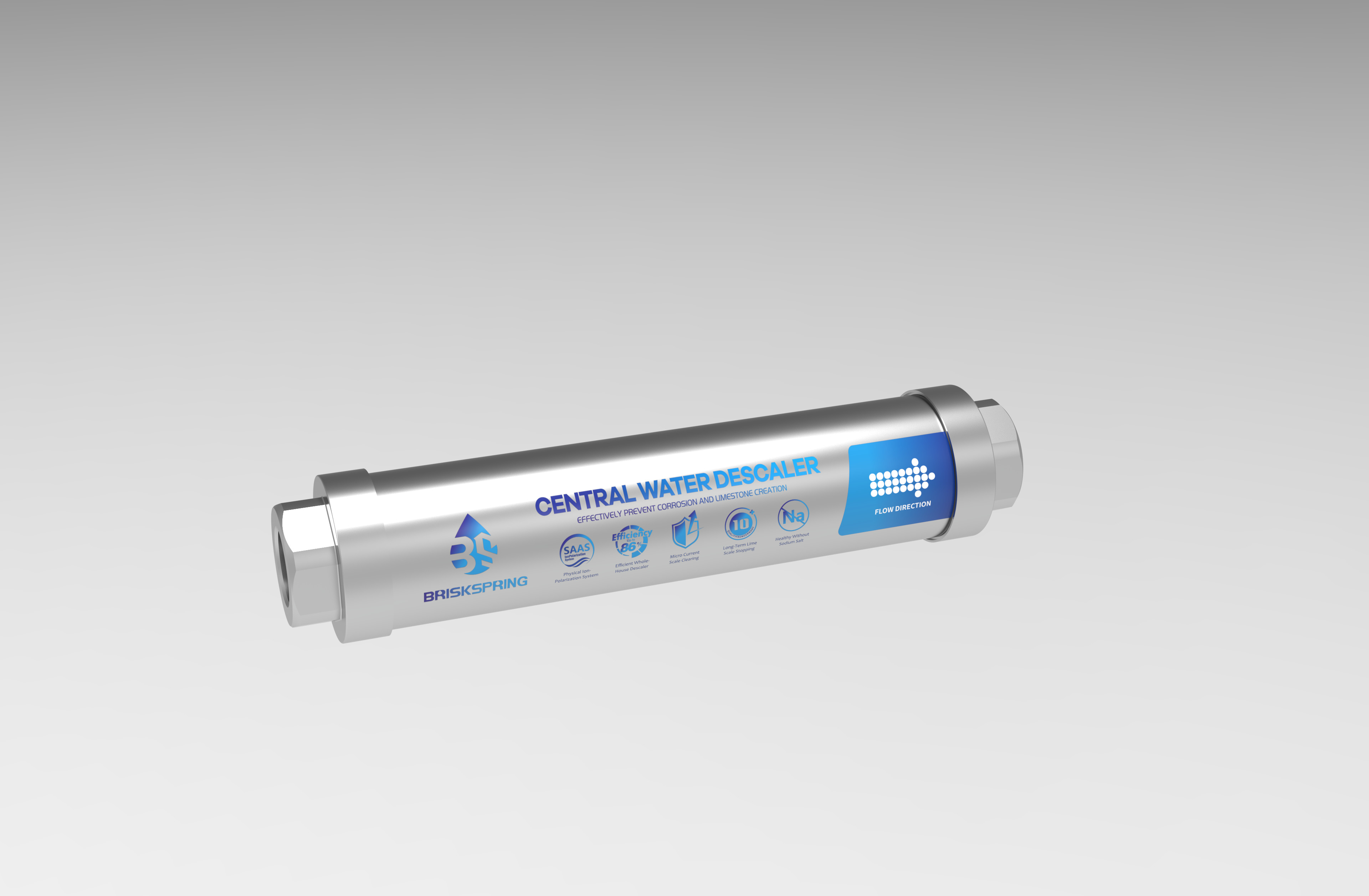 Whole House Salt Free Water Conditioner 3/4 Inch 0.15-1.5MPa For Home Faucet Shower Plumbing System Descaling