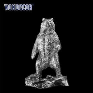 Quality Customized Casting Stainless Steel Sculpture Metal Art Standing Bear wholesale