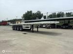 4 Axle Flatbed Container Transport Semi Trailer With Fuwa / BPW Axle And 16 Tire