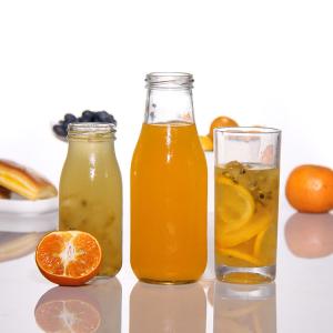 Quality 500ml Clear Juice Bottle Airtight Glass Juice Containers Decal Printing wholesale