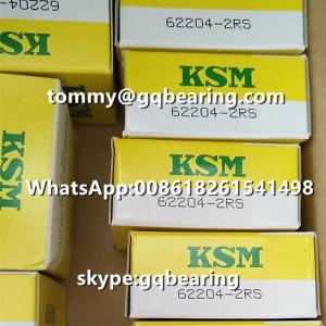 Quality Japan Origin KSM 62204-2RS Rubber Sealed Deep Groove Ball Bearing 20 x 47 x 18 mm wholesale