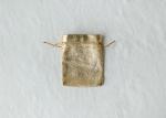 Small Gold / Silver Drawstring Gift Bags For Candy / Perfume Bottle