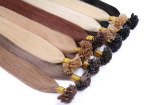 Quality 10A Pre Bonded Nail U Tip Remy Human Hair Extensions Without Knots Or Lice wholesale