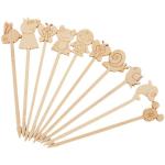 Disposable Carton Style Bamboo Cocktail Picks Fruit Food Bamboo Picks