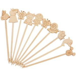 Quality Disposable Carton Style Bamboo Cocktail Picks Fruit Food Bamboo Picks wholesale