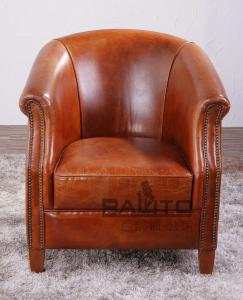 Quality classical British style leather arm chair sofa furniture,#2036 wholesale