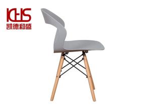 Quality Interior Wooden Legs Grey Plastic Dining Chairs Living Room wholesale