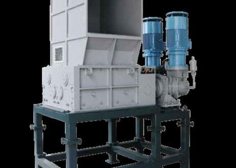 HDPE Blue Drum Foamed Container Four Shaft Axis Plastic Recycling Shredder