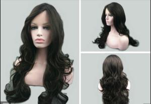 Quality 7A Black Deep Wave Natural Human Hair Wigs No Shedding No Tangle wholesale