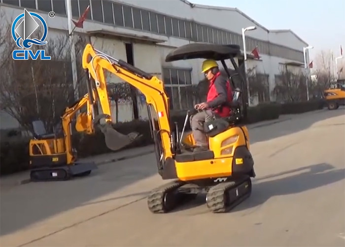 10 Kw Engine Excavator / 1.6 Ton Hydraulic Crawler Tailless Excavator