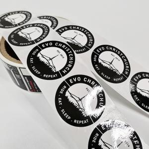 Quality BOPP Custom Retail Labels Varnishing Rotary Printable Vinyl Sticker Paper wholesale