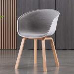Blue Cushion Dining Chair 760HMM PP Material Sleek Modern Design