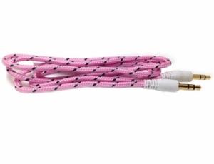 Quality Fabric braided wire Car aux cable 3.5mm male to 3.5mm male wholesale