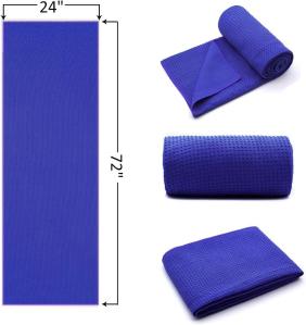 Quality Double Sided Suede Yoga Mat Towel Eco Friendly Anti Microbial Anti Slip Custom Logo wholesale