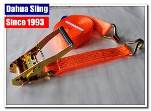 Quality Retractable Flatbed Ratchet Straps , 27ft Length Pull Down Ratchet Straps wholesale