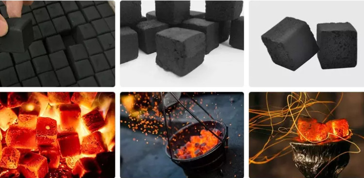 25mm Cubic Shape Briquette Charcoal Machine 480pcs/Min