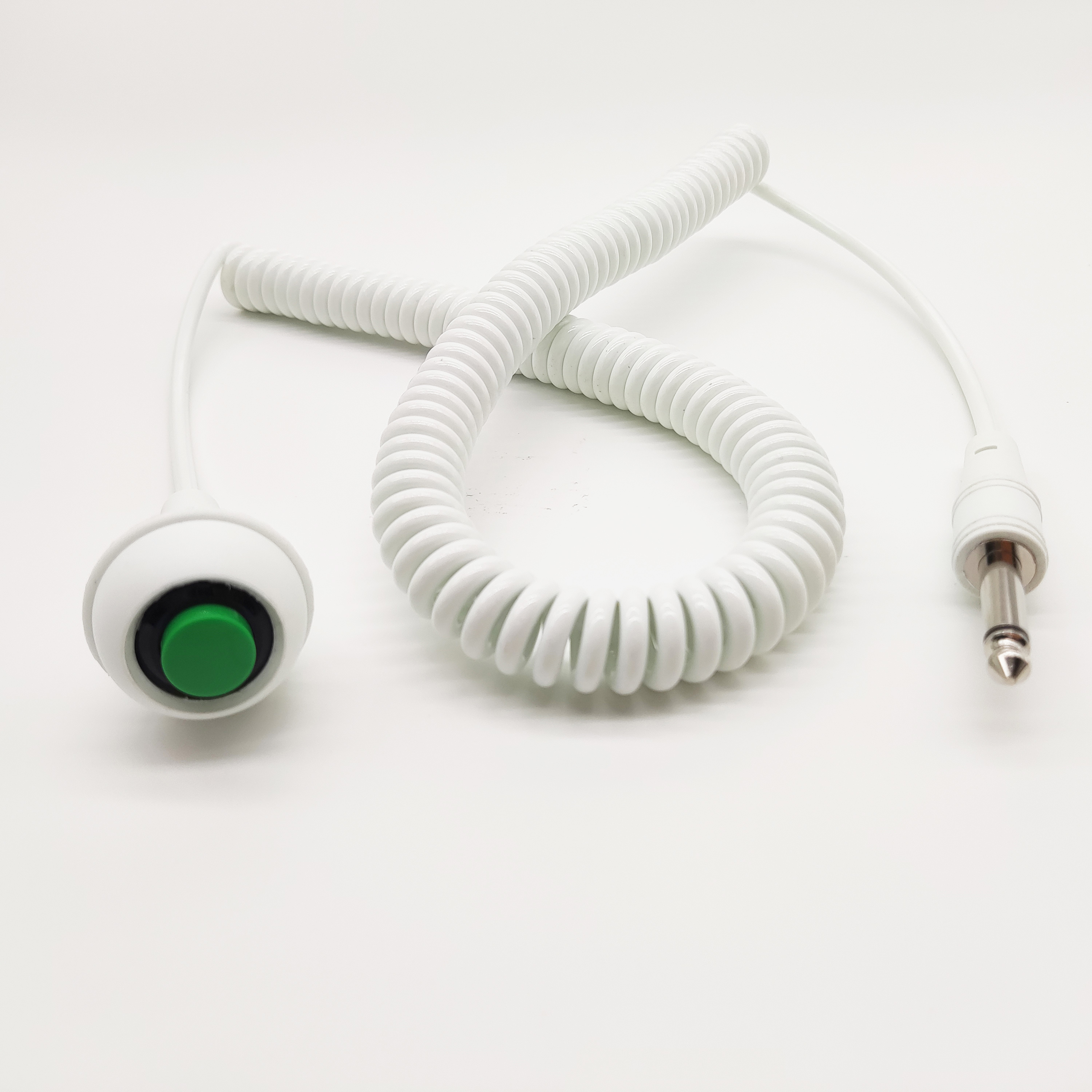 Flexible Coiling Cables Pushbutton To 6.35 Plug Spira Custom Spring Wire