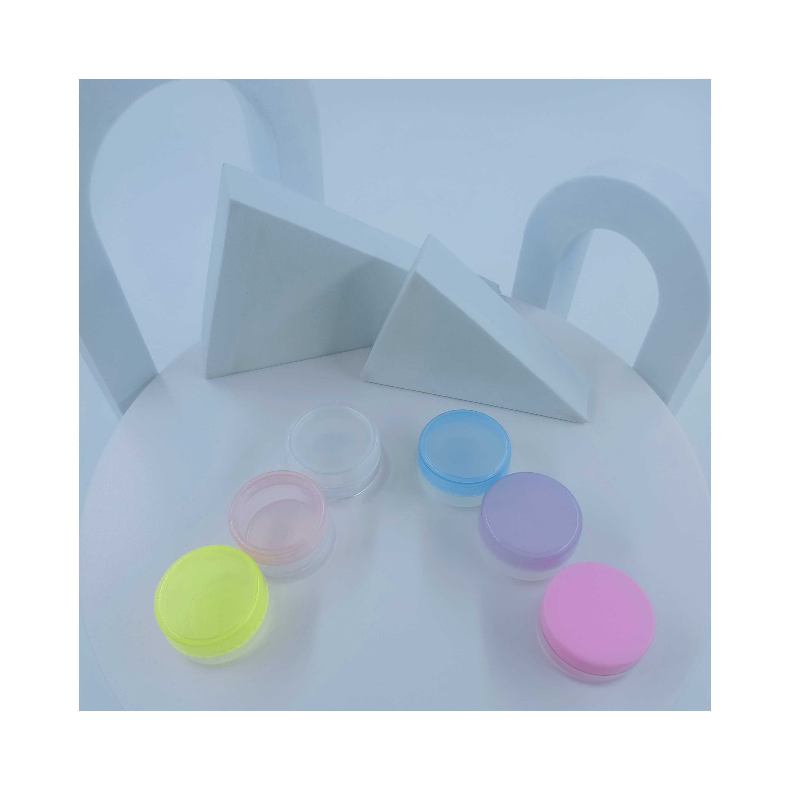 Industrial Cosmetic Portable Clear Plastic Box Customized Color Cream Jar 5ml 10ml
