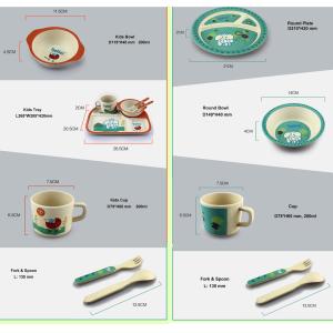 Quality BIO-DEGRADABLE BAMBOO FIBER KIDS DINNERWARE, DISHWASHER SAFE, HEALTHY, wholesale