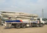 52m Actros 4141 Chassis Concrete Boom Truck , Concrete Construction Equipment