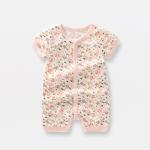 Baby Rompers Wholesale Fashion Romper Short Sleeve Baby Solid Bodysuit