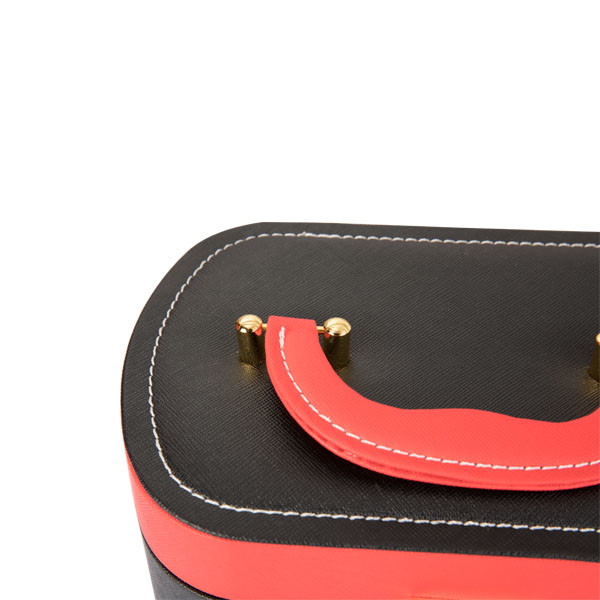 Luxury Velvet Foldable Leather Jewelry Box For Packaging / Storage Durable