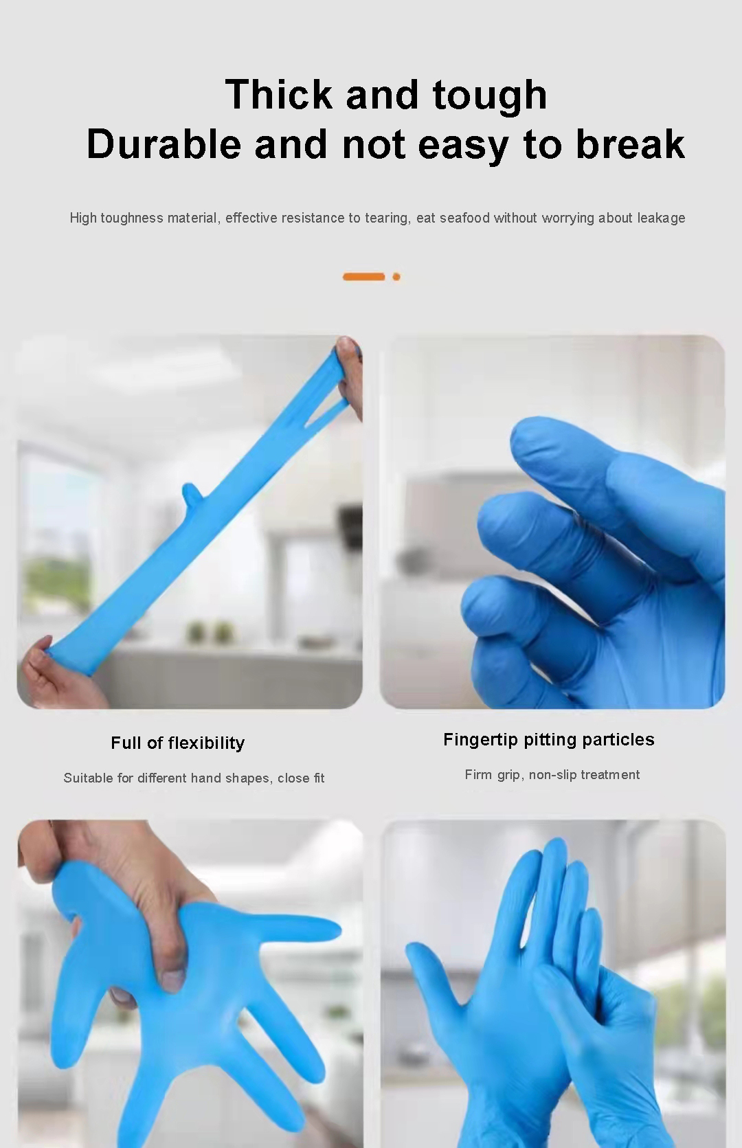 Medical Examination Disposable Nitrile Gloves Nitrile Coated Gloves