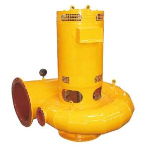 Quality Yellow Color Low Head Water Turbine Bulb Tubular Hydro Generator For Micro Hpp wholesale