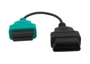 Quality OBD2 OBDII 16 Pin J1962 Green Male to Female Extension Round Cable wholesale