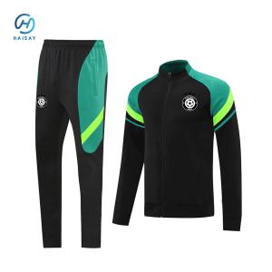 Quality Moisture-Wicking Fabric Football Training Tracksuit Custom Team LOGOs with Insulated Jacket wholesale