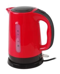 Quality Red Smooth Plastic Electric Tea Kettle Water Boiling Kettle With Blue LED Light wholesale
