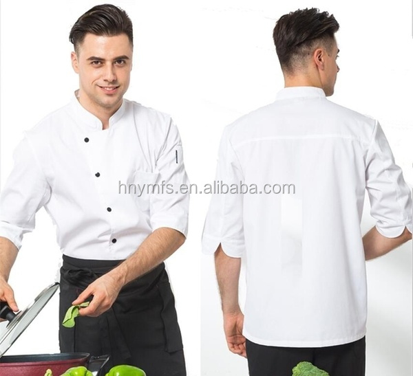 Best Price Hotel Kitchen White Cook Uniforms Restaurant Clothes Chef Clothing Coat Jacket