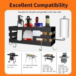 Griddle Grill Caddy BBQ Accessories Organizer for Outdoor Blackstone Grill with