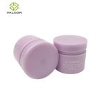 Purple 5 ML Cosmetic Cream Jar Screw Cap White Silk Screen Printing
