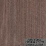 Grain Crotch Natural Wood Veneer Sheets Quarter Cut American Walnut