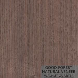 Quality Grain Crotch Natural Wood Veneer Sheets Quarter Cut American Walnut wholesale