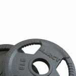 Plating Coated 5kg Barbell Plates , Dia395mm Cast Iron Gym Plates