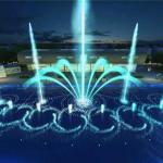 Business Music Floating Water Lake Fountains 380V 220V 50HZ