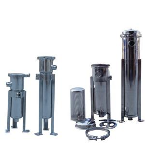 Quality Polished 2 Stainless Steel Bag Filter Housing Treatment 100PSI Max Pressure wholesale