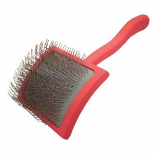 Quality Pet Wire Grooming Brush Wooden Handle Metal Long Pin Slicker Brush for Medium Large Dogs wholesale