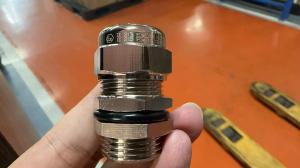 Quality IP68 Silver Plated Metric ISO Brass Cable Gland for 6-12mm Cable Diameter wholesale