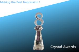 Quality AWARDS/CRYSTAL awards/crystal trophy/crystal top eight award/number trophy/glass trophy wholesale