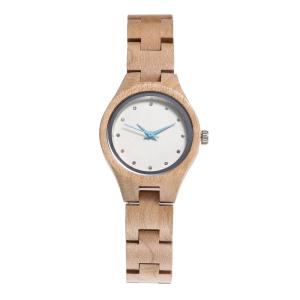Quality Natural Wooden Wrist Watch With Stainless Steel Butterfly Buckles wholesale