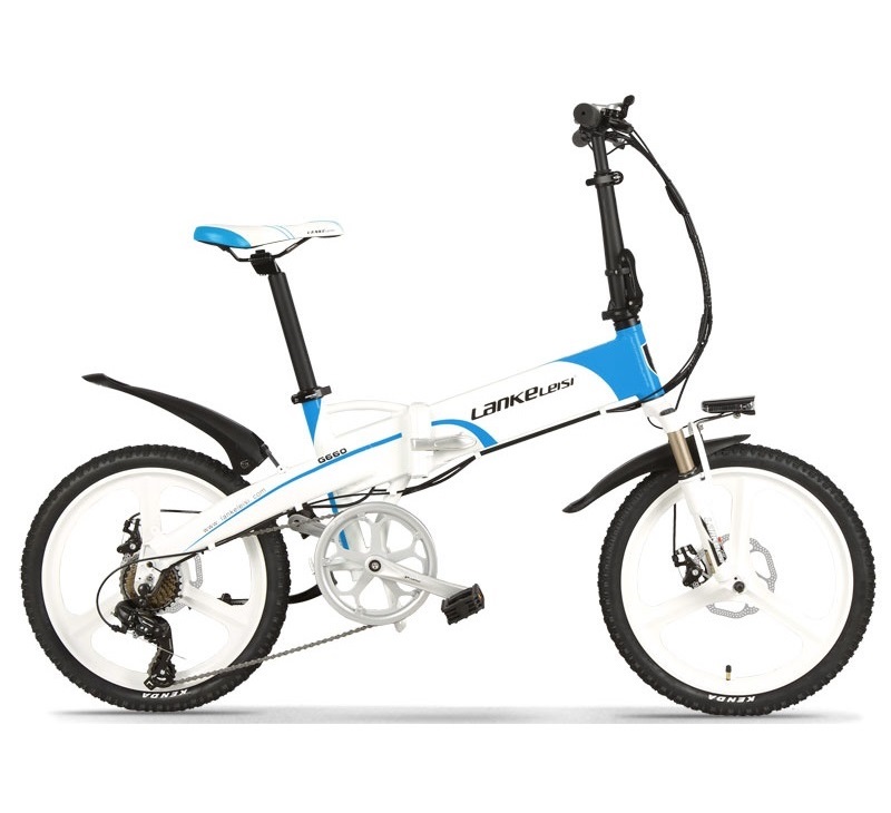 Lithium Battery Folding Electric Bicycle 20 Inch Integrated Wheel G660S For Adult