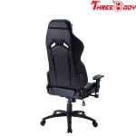Leather Executive Racing Office Chair , Black Racing Style Office Chair