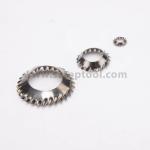 Polished Stainless Steel Lock Washer Din6798V External Tooth Lock Washer
