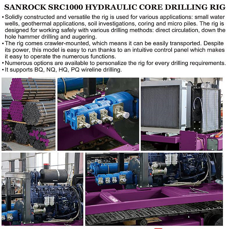 Portable Core Drilling Rig Geological Exploration Hydraulic Core Drilling Rig For Sale