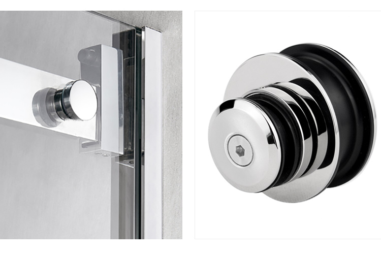 8-12mm Framless Glass Door Sliding Mirror Barn Door Kit for Hotel Bathroom and Closet